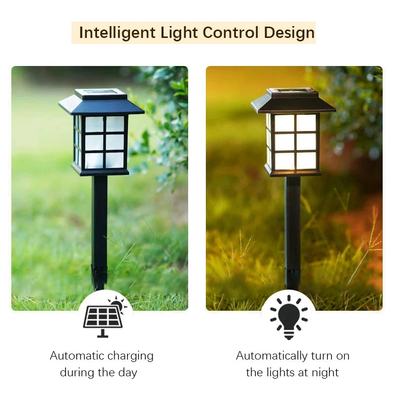 8-Pack Solar Garden Pathway Lights - Waterproof LED Outdoor Lamp Set