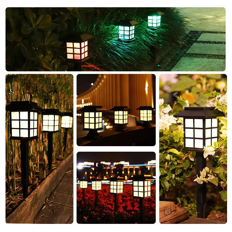 8-Pack Solar Garden Pathway Lights - Waterproof LED Outdoor Lamp Set