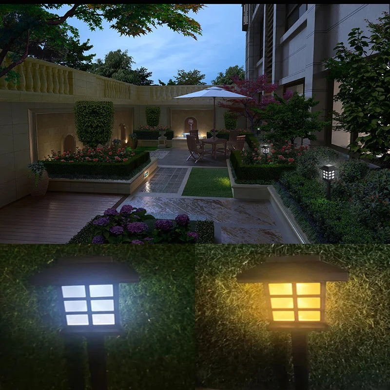 8-Pack Solar Garden Pathway Lights - Waterproof LED Outdoor Lamp Set